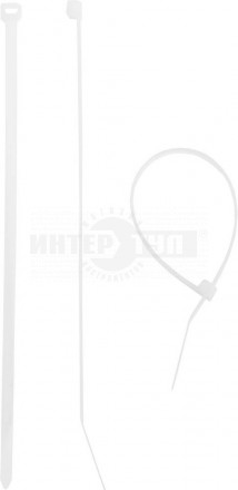 Кабельные стяжки белые КС-Б1 4.5 x 180 мм 100 шт нейлоновые ЗУБР Профессионал [2]  купить в Хабаровске
