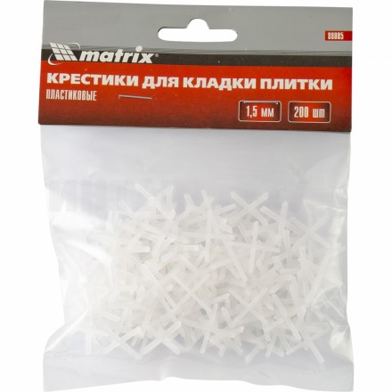 Крестики, 1,5 мм, для кладки плитки, 200 шт.// MATRIX купить в Хабаровске