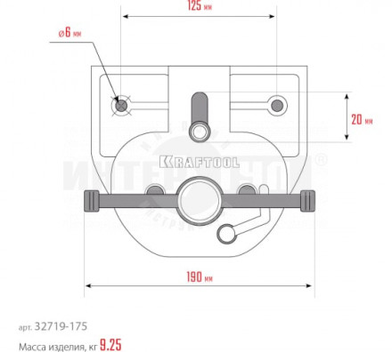 Столярные быстрозажимные тиски KRAFTOOL 175 мм [6]  купить в Хабаровске