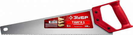 Ножовка для быстрого реза "ТАЙГА-5" 450 мм, 5 TPI, быстрый рез поперек волокон, для крупных и средни [2]  купить в Хабаровске