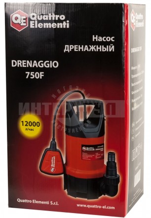 Насос погружной дренажный QE Drenaggio 750F [8]  купить в Хабаровске