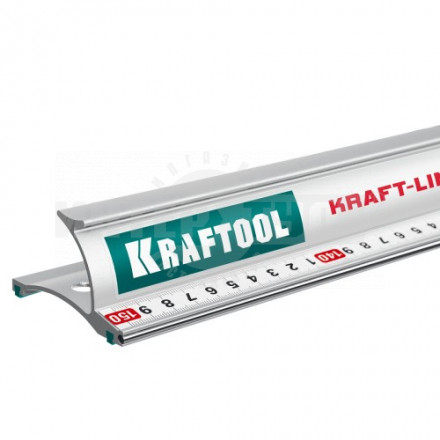 KRAFTOOL  KRAFT-LINE, 1.5 м, усиленная алюминиевая линейка со стальной направляющей (34275-150) [2]  купить в Хабаровске