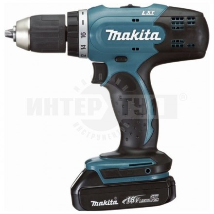 Дрель аккумуляторная ударная MAKITA DHP453SYE (18 В БЗП.13мм 2скор ,42нм,1.8кг 2акк.Li-ion.1,5Ач кейс) купить в Хабаровске