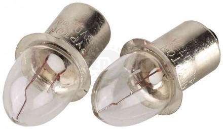 Лампа криптоновая СВЕТОЗАР без резьбы, для фонарей с 2-мя батареями, 2,4 В / 0,75 А купить в Хабаровске