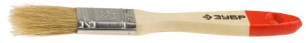 Кисть плоская ЗУБР "УНИВЕРСАЛ-СТАНДАРТ", натуральная щетина, деревянная ручка, 20мм купить в Хабаровске
