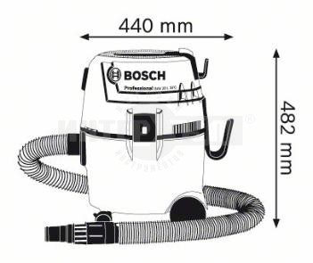 Пылесос Bosch GAS20L SFC (ex-GAS15L) # трещина на корпусе [2]  купить в Хабаровске