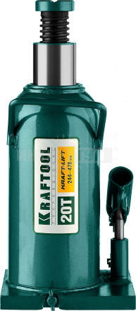 Домкрат гидравлический бутылочный "Kraft-Lift", сварной, 20т, 244-478мм, KRAFTOOL 43462-20 [7]  купить в Хабаровске