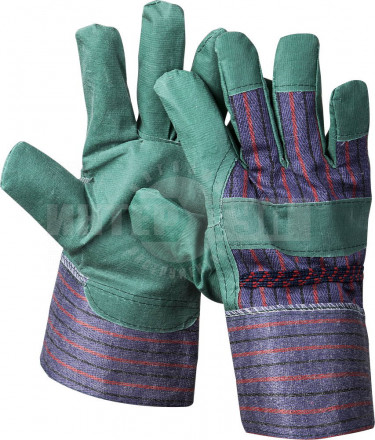 Перчатки STAYER "MASTER" рабочие, искусственная кожа, зеленые, XL [2]  купить в Хабаровске