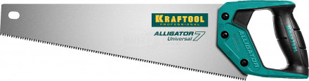Ножовка универсальная "Alligator 7", 400 мм, 7 TPI 3D зуб, KRAFTOOL [2]  купить в Хабаровске