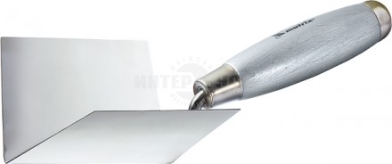 Мастерок из нерж. стали, 80 х 60 х 60 мм, для внутренних углов, деревянная ручка// MATRIX купить в Хабаровске