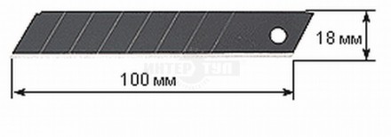 Лезвие сегмент 18х100х0.5мм 50шт Olfa Black Max [2]  купить в Хабаровске