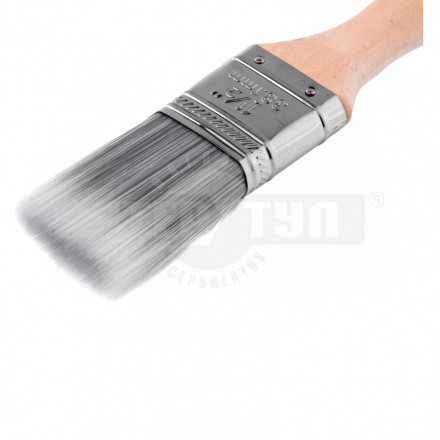 Кисть плоская Platinum 1.5 искусственная щетина деревянная ручка / MATRIX [2]  купить в Хабаровске