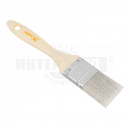 Кисть плоская для лаков "Евро" 1.5", искусственная щетина, деревянная ручка// MTX купить в Хабаровске