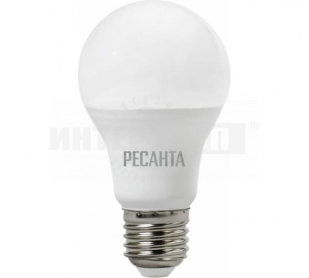 Лампа светодиодная LL-R-A60-11W-230-6K-E27 (груша, 11Вт, холод., Е27) Ресанта купить в Хабаровске