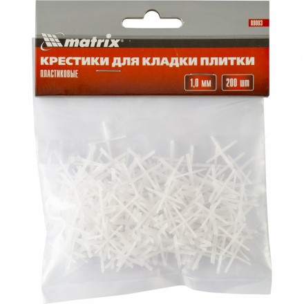 Крестики, 1,0 мм, для кладки плитки, 200 шт.// MATRIX купить в Хабаровске