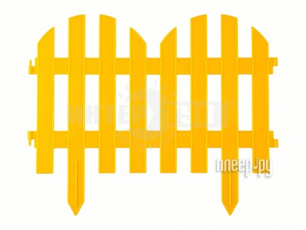 Забор декоративный Романтика 28 х 300 см желтый// PALISAD Россия купить в Хабаровске