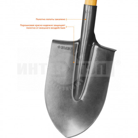 Лопата "ФАВОРИТ" штыковая деревянный черенок ЗУБР Профессионал [3]  купить в Хабаровске