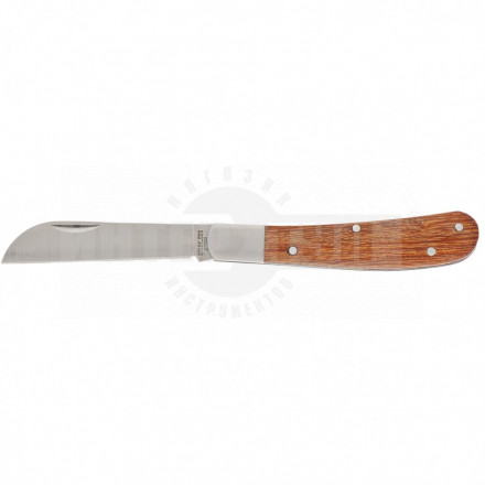 Нож садовый, 173 мм, складной, прямое лезвие, деревянная рукоятка// PALISAD [3]  купить в Хабаровске