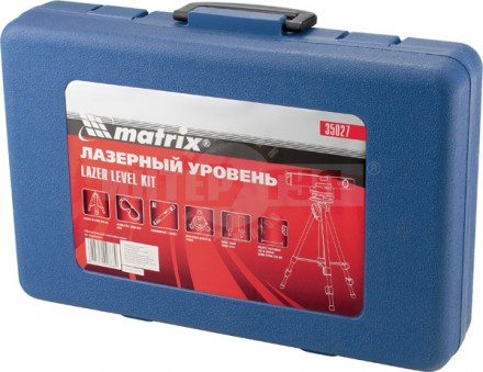 Уровень лазерный 400мм штатив850мм 3гл кейс Matrix [5]  купить в Хабаровске
