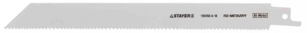 Полотно STAYER S1122VF к саб эл.ножов Bi-Met,универс с перем шаг зубьев,дерев с гвозд,металл,пластик купить в Хабаровске