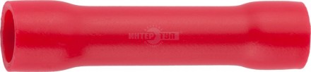 Гильза СВЕТОЗАР соединительная, изолированная, красная, сечение кабеля 0,5-1,5мм2, 19А, 10шт купить в Хабаровске