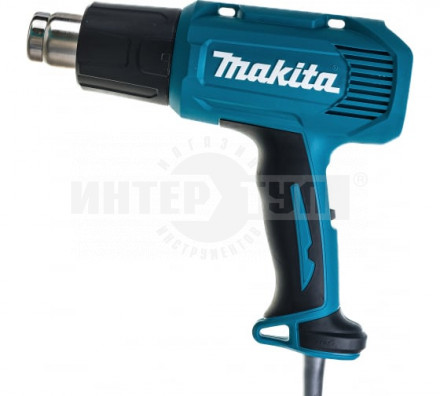 Строительный фен MAKITA HG6030K (1800 Вт, 50,300,600*C,250/500л/мин,4 насадки, 0,57 кг, кейс) купить в Хабаровске