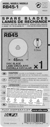Лезвие кругл RTY-2/G.45-C.45x0.3мм OLFA [4]  купить в Хабаровске
