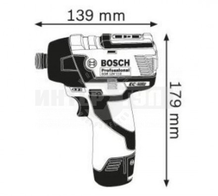 Гайковёрт аккумуляторный ударный BOSCH GDR 12V-110 (12 В 110 Hм 1/4" 2 шт акк Li-Ion 3.0Ач 0,9кг L-Boxx) . [2]  купить в Хабаровске
