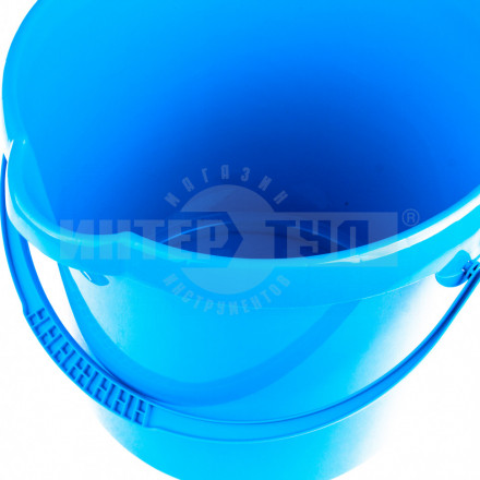 Ведро 12л пласт круглое голубое ТМ Elfe [4]  купить в Хабаровске