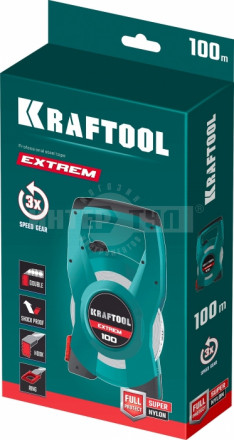 KRAFTOOL EXTREM 100 м геодезическая стальная мерная лента [3]  купить в Хабаровске