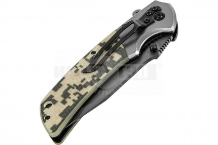 Нож складной, многоцелевой, системы Liner-Lock, с накладкой G10 на классической рукоятке// Denzel [3]  купить в Хабаровске