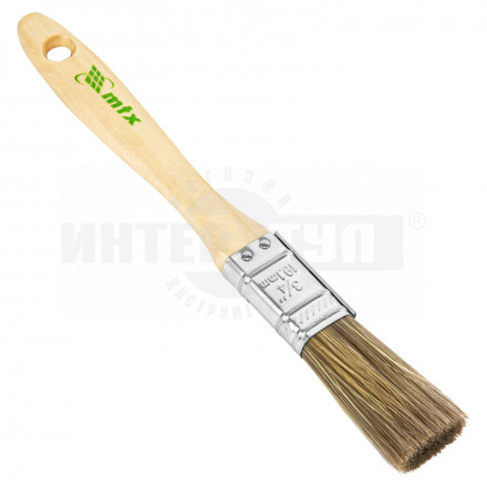 Кисть плоская 'Евро' 3/4', смешанная щетина, деревянная ручка// MTX купить в Хабаровске