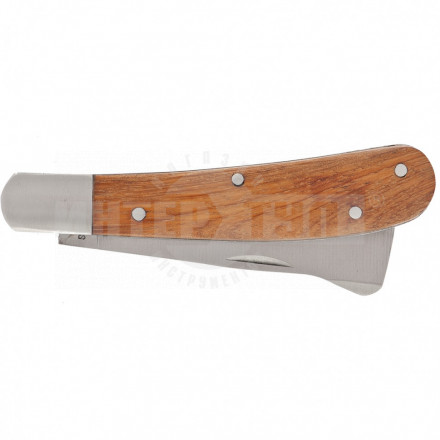 Нож садовый, 173 мм, складной, копулировочный, деревянная рукоятка// PALISAD [4]  купить в Хабаровске