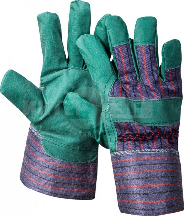Перчатки STAYER "MASTER" рабочие, искусственная кожа, зеленые, XL купить в Хабаровске