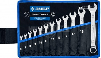 Набор комбинированных гаечных ключей 12 шт, 6 - 22 мм, ЗУБР купить в Хабаровске