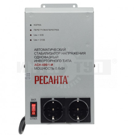 Стабилизатор АСН-600/1-И (инверторного типа) Ресанта [3]  купить в Хабаровске
